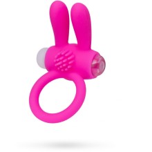 Эрекционное виброкольцо с ушками из коллекции A-Toys от ToyFa, цвет розовый, 769002, из материала Силикон, диаметр 2.5 см.