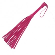 Плеть из натуральной велюровой кожи от компании СК-Визит, цвет розовый, sit-3011-4b, из материала Кожа, длина 40 см.