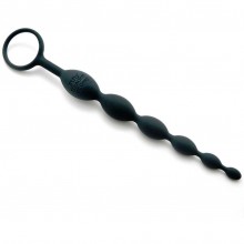 Анальная цепочка «Pleasure Intensified Anal Beads» от компании Fifty Shades of Grey, цвет черный, FS-40173, длина 25.4 см.