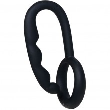 Эрекционное кольцо с анальным стимулятором «Mr Hook» от компании You 2 Toys, цвет черный, 0502600, коллекция You2Toys, длина 14.5 см.