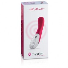Яркий вибратор премиум класса «Al Punto» для точки G от компании Mystim, цвет розовый, 46820, бренд Mystim GmbH, длина 25 см., со скидкой