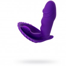 Вибровтулка для ношения в трусиках из серии A-Toys от компании ToyFa, цвет фиолетовый, 761029, из материала Силикон, длина 12 см., со скидкой