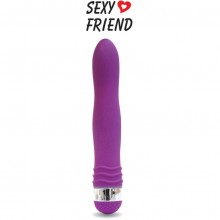 Стильный вагинальный вибратор «Sexy Friend» классической формы, цвет фиолетовый, Sexy Friend BIOSF-70232-5, длина 17.5 см.