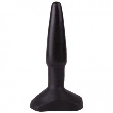 Простая черная анальная пробка для новичков, Биоклон 422700, бренд LoveToy А-Полимер, цвет Черный, длина 12 см.