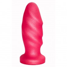 Розовая анальная пробка с рельефом, длина 12.9 см, диаметр 4.1 см, Биоклон 438200, бренд LoveToy А-Полимер, длина 12.9 см., со скидкой