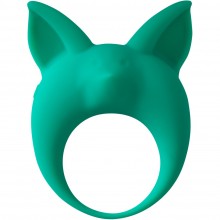Зеленое эрекционное кольцо «Mimi Animals Kitten Kyle» с ушками котенка, Lola Games 7000-01lola, из материала Силикон, длина 7.8 см.