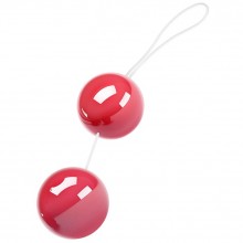 Гладкие вагинальные шарики для тренировки внутренних мышц влагалища, розовые, диаметр 3.5 см, Eroticon 30385, из материала Пластик АБС, длина 19 см., со скидкой