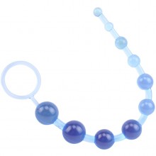 Анальная цепочка «Sassy Anal Beads», голубая, Chisa CN-331223162, бренд Chisa Novelties, коллекция Hi-Basic, длина 26.3 см.