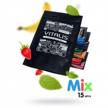 Презервативы «VITALIS PREMIUM №12+3 MIX», 276, бренд R&S Consumer Goods GmbH, из материала Латекс, длина 18 см.