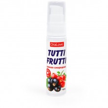 Увлажняющий ароматизированный гель-лубрикант «Tutti-frutti OraLove Cвежая смородина», 30 гр, Биоритм lb-30018, из материала Водная основа, 30 мл.