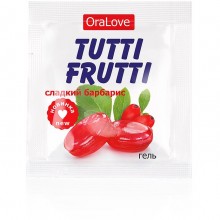 Гель-лубрикант на водной основе «Tutti-frutti OraLove Сладкий барбарис», 4 гр, Биоритм lb-30020t, из материала Водная основа