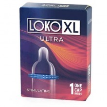 Стимулирующая насадка на пенис c усиками «Loko XL Ultra», 1 шт, Sitabella 1449, бренд СК-Визит, из материала Латекс, длина 19.5 см.