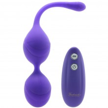Вибрирующие вагинальные шарики «Vibrating Kegel Balls», цвет фиолетовый, Fredericks of Hollywood FOH-015PUR, из материала Силикон, длина 11 см.