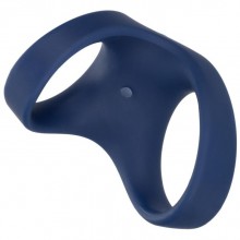Перезаряжаемое эрекционное виброкольцо «Viceroy Rechargeable Max Dual Ring», цвет синий, силикон, California Exotic Novelties SE-0433-05-3, бренд CalExotics, длина 7 см.