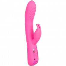 Женский вибромассажер-кролик с увеличенной головкой для точки G «Elite Rocking Jack Rabbit», цвет розовый, материал силикон, Calexotics SE-0615-05-3, длина 22.75 см.