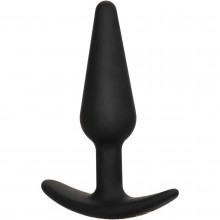 Конусовидная анальная пробка для ношения «Boundless Slim Plug», цвет черный, California Exotic Novelties SE-2700-41-2, бренд CalExotics, длина 7.5 см.