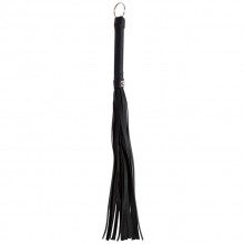Черный флоггер «Whip» с узкими лентами, Blush Novelties 520123, длина 39.5 см.