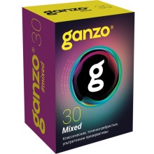 Микс-набор из 30 презервативов Ganzo Mixed, Ganzo Mixed №30, длина 18.5 см.