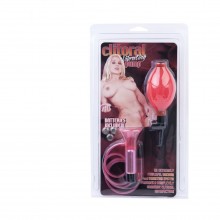 Вибропомпа для клитора с грушей, «Dream toys» 50265, цвет Розовый, диаметр 1.5 см.