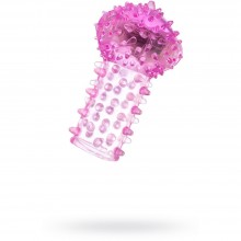 Вибронасадка «Toyfa», цвет розовая, длина 6.5 см, 818036-3, длина 6.5 см.