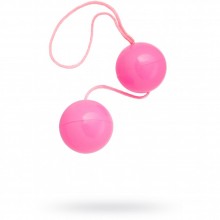 Классические вагинальные шарики «BI-BALLS», цвет розовый, ToyFa 885006-3, из материала Пластик АБС, длина 20.5 см.