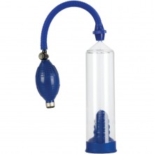Вакуумная мужская помпа «Best Pump», цвет синий, California Exotic SE-1790-12-2, бренд CalExotics, длина 20 см.