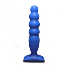 Анальный стимулятор-втулка с шариками «Large Bubble Plug», цвет синий, Lola Toys 511501lola, бренд Lola Games, из материала TPE, длина 14.5 см.