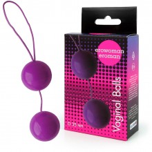 Простые вагинальные шарики «Balls», цвет фиолетовый, диаметр 35 мм, EE-10097v, из материала Пластик АБС, диаметр 3.5 см., со скидкой