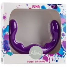Гибкий безременной страпон без вибрации «Luna Alive», цвет фиолетовый, 20443, бренд Adrien Lastic, длина 25 см.