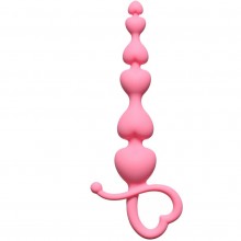 Анальная цепочка для новичков «Begginers Beads Pink» Lola Toys First Time 4102-01Lola, бренд Lola Games, коллекция First Time by Lola, длина 18 см.