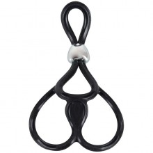 Кольцо для пениса и мошонки «Tripple Ball Cock Ring», бренд Orion, из материала Силикон, длина 13 см.
