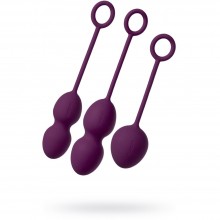 Набор вагинальных шариков от компании Svakom - «Nova Kegel» со смещенным центром тяжести, цвет фиолетовый, E26553, длина 17 см.