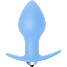 Анальная пробка с вибрацией «Bulb Anal Plug Blue» для ношения, цвет синий, Lola Toys 5006-02lola, длина 10 см., со скидкой