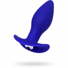 Небольшая анальная вибровтулка для ношения «Fancy» с заостренной головкой из коллекции ToDo от Toyfa, цвет синий, 358001, из материала Силикон, длина 10.7 см.