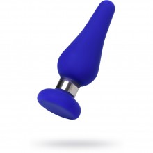 Анальная силиконовая втулка ToDo by Toyfa Сlassic, размер M, синяя, длина 11.5 см, диаметр 3.7 см, ToyFa 357010, длина 11.5 см., со скидкой