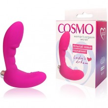 Двойной вагинальный вибратор Cosmo, цвет розовый, CSM-23114, бренд Bior Toys, из материала Силикон, длина 5.5 см.