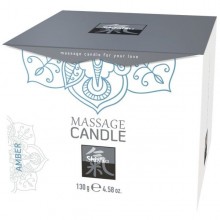 Массажная свеча с ароматом амбры «Massage Candle Amber», 130 грамм, Hot Products 67123, из материала Масло