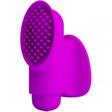 Стимулятор на палец для стимуляции клитора «Pretty Love Freda Finger Stall» с вибрацией, цвет фиолетовый, материал силикон, Baile BI-014596, длина 7 см.