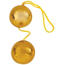 Вагинальные шарики «Balls», цвет золотистый, Bior Toys EE-10097z, из материала Пластик АБС, диаметр 3.5 см., со скидкой