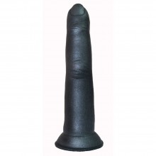 Анальный фаллос на присоске, цвет черный, LoveToy 427003, бренд LoveToy А-Полимер, длина 15 см., со скидкой