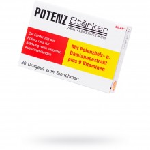 «Потенцштаркер» для мужчин, Potenzstarker, 30 таблеток, 44365, бренд Milan