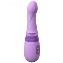 Подвижный женский силиконовый вибратор для точки G с ротацией Fantasy For Her «Her Personal Sex Machine», цвет фиолетовый, PipeDream 4945-12 PD, длина 21.3 см., со скидкой