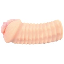 Мастурбатор вагина с двойным слоем материала от компании Kokos, цвет телесный, M01-03-006D, из материала TPR, длина 16 см.