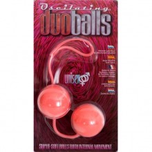 Мягкие вагинальные шарики со смещенным центром тяжести Gopaldas «Duo Balls», цвет розовый, диаметр 3.5 см, 2K839MPK BCD GP, диаметр 3.5 см.