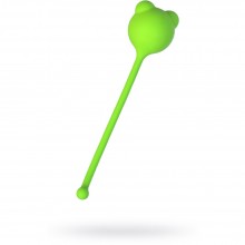 Вагинальный шарик A-Toys by TOYFA с ушками, материал силикон, цвет зеленый, диаметр 2.7 см, 764017, длина 12.4 см., со скидкой