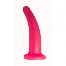 Изогнутый гелевый плаг-массажер для простаты, цвет розовый, Биоклон 437300, бренд LoveToy А-Полимер, из материала ПВХ, длина 12.5 см.